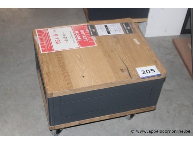 Bijzettafel 50x60cm 1n jardin 39906ant antraciet - afbeelding 1 van  1