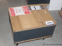 Bijzettafel 50x60cm 1n jardin 39906ant antraciet - afbeelding 1 van  1