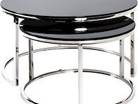 Bijzettafel | 60 cm x 36 cm | zwart - afbeelding 1 van  5