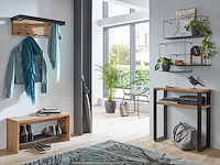 Bijzettafel | 70 x 28 x 75 cm | anthracite oak-design - afbeelding 1 van  7