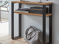 Bijzettafel | 70 x 28 x 75 cm | anthracite oak-design - afbeelding 5 van  7