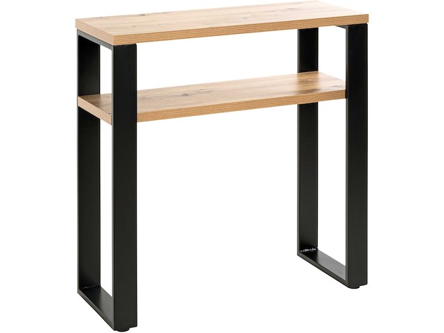 Bijzettafel | 70 x 28 x 75 cm | anthracite oak-design - afbeelding 3 van  7