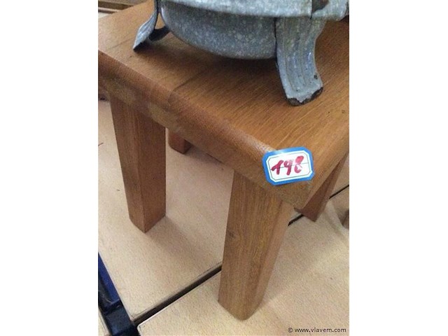 Bijzettafel eik 2stuks - afbeelding 2 van  2