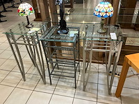 Bijzettafel en 3x tabouret - afbeelding 5 van  5
