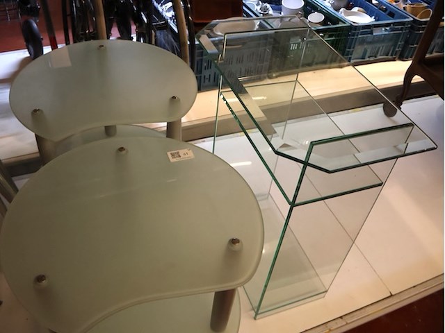 Bijzettafel glas (x3) - afbeelding 3 van  4