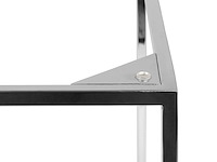Bijzettafel gleam 50x50 - wit marmer/chroom - afbeelding 3 van  7