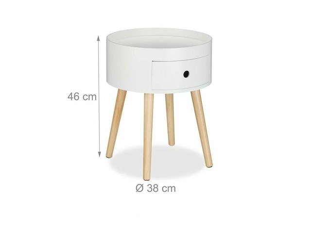 Bijzettafel rond - afbeelding 4 van  6