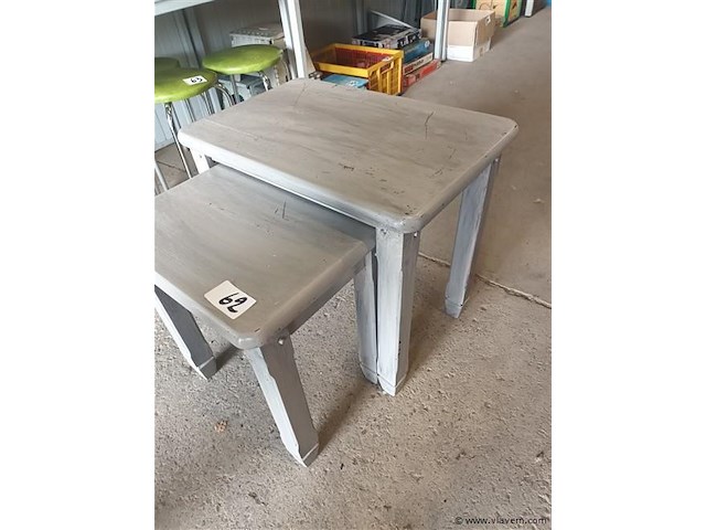 Bijzettafels. 2 stuks - afbeelding 3 van  3