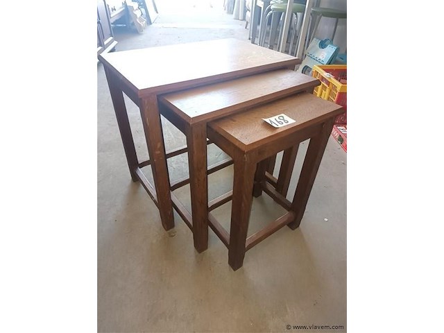 Bijzettafels. 3 stuks - afbeelding 2 van  3