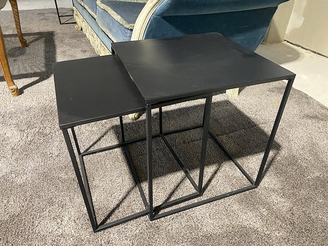 Bijzettafels zwart (2st) - afbeelding 1 van  5