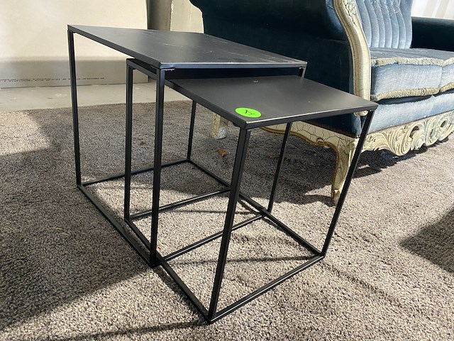 Bijzettafels zwart (2st) - afbeelding 2 van  5