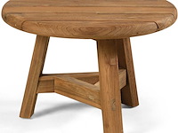 Bijzettafeltje ferdau gescova - gerecycleerd teak - 80 cm - bruin - afbeelding 2 van  5