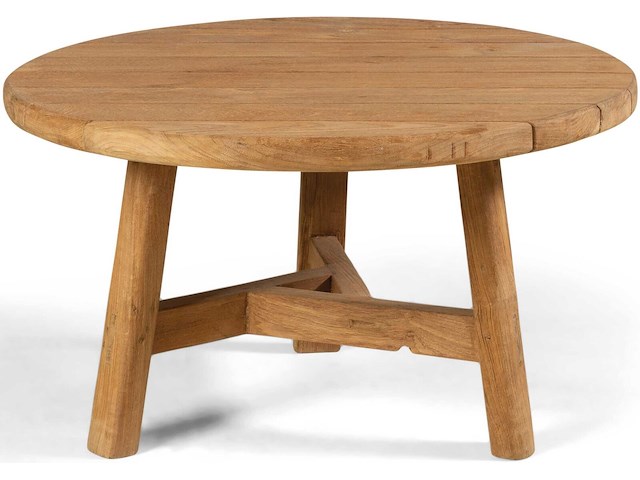 Bijzettafeltje ferdau gescova - gerecycleerd teak - 80 cm - bruin - afbeelding 3 van  5