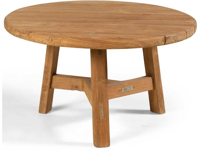 Bijzettafeltje ferdau gescova - gerecycleerd teak - 80 cm - bruin - afbeelding 4 van  5