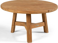Bijzettafeltje ferdau gescova - gerecycleerd teak - 80 cm - bruin - afbeelding 4 van  5