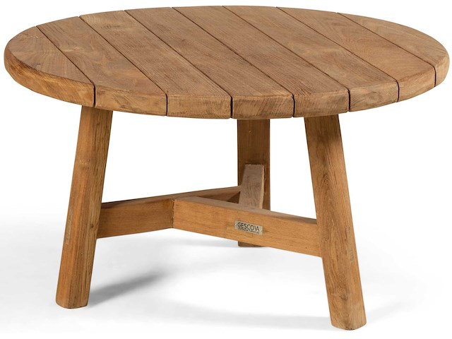 Bijzettafeltje ferdau gescova - gerecycleerd teak - 80 cm - bruin - afbeelding 5 van  5