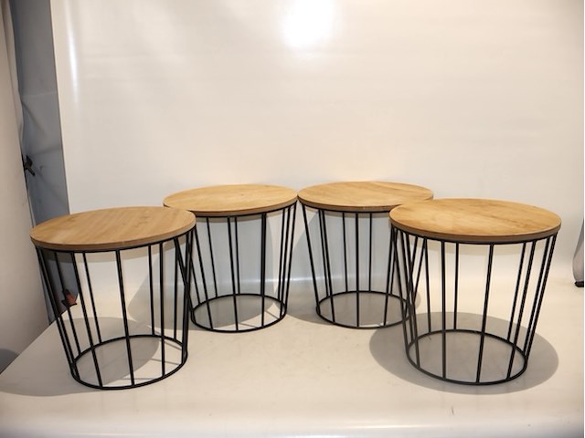 Bijzettafeltje (x4) - afbeelding 1 van  2