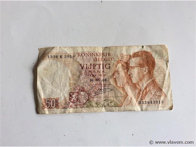 Biljet 50fr - afbeelding 1 van  2