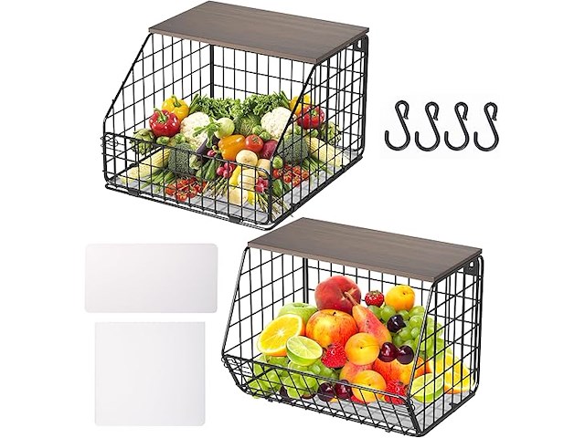 Bimiti hangende fruitmand (2 stuks) - afbeelding 1 van  4