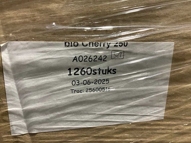 Bio cherry 250 kartonnen verpakkingschaaltjes (10080x) - afbeelding 4 van  5