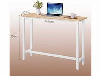 Bistro eettafel bartafel - metalen constructie en mdf blad - afbeelding 3 van  5