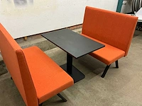 Bistro tafel met 2 zitbanken - afbeelding 3 van  10