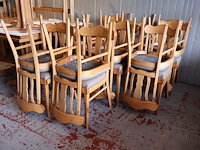 Bistrotafel hout met stoelen (x9) - afbeelding 7 van  14