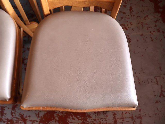 Bistrotafel hout met stoelen (x9) - afbeelding 10 van  14