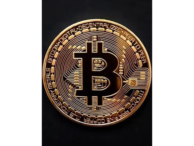 Bitcoin - 24k vergulde bitcoin munt - afbeelding 2 van  3