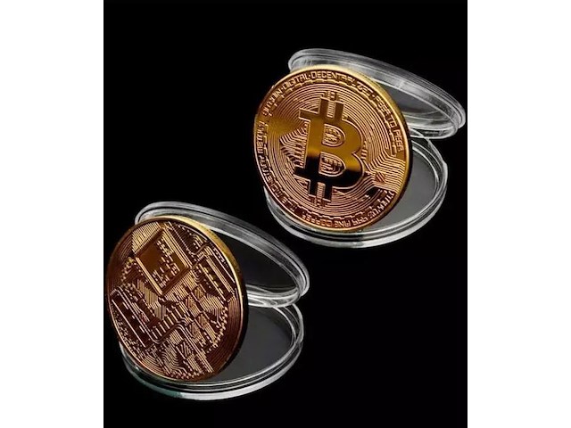 Bitcoin - 24k vergulde bitcoin munt - afbeelding 3 van  3