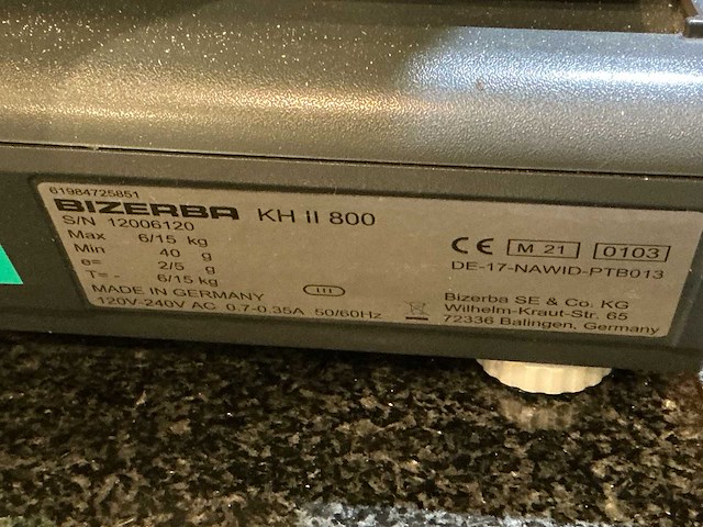 Bizerba kh ii 800 kassa met weegschaal - afbeelding 11 van  11