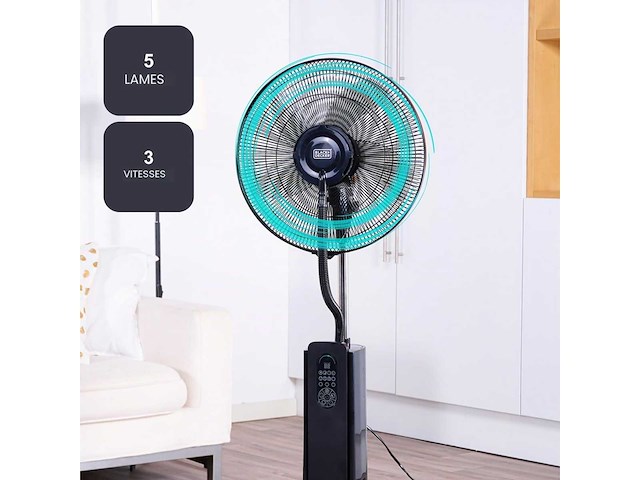 Black and decker bxmf75e nevelventilator - afbeelding 3 van  4