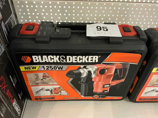 Black & decker kd1250k boorhamer - afbeelding 2 van  2
