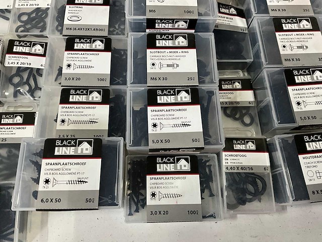 Black line mix kavel diverse bevestigingsmaterialen - afbeelding 5 van  9