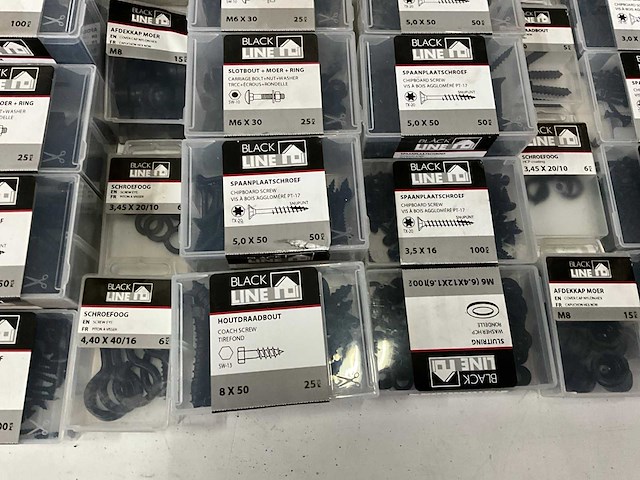 Black line mix kavel diverse bevestigingsmaterialen - afbeelding 6 van  9