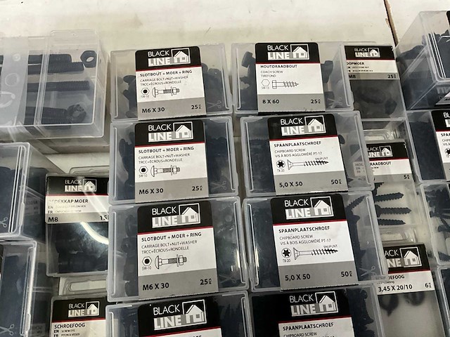 Black line mix kavel diverse bevestigingsmaterialen - afbeelding 7 van  9