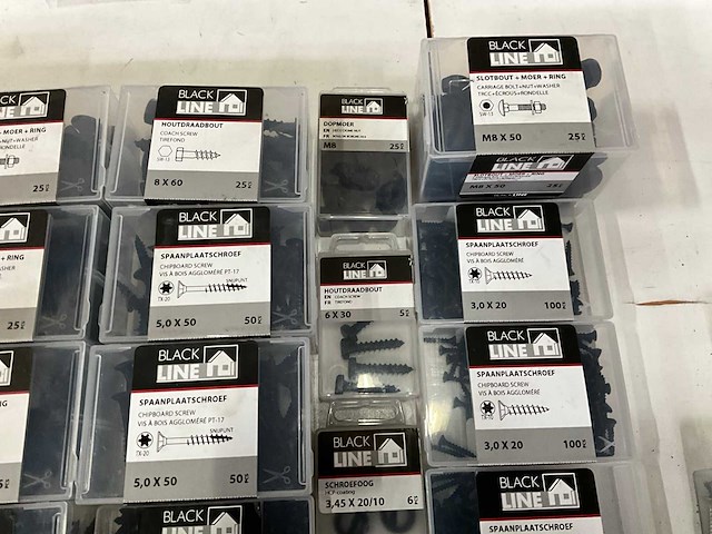 Black line mix kavel diverse bevestigingsmaterialen - afbeelding 8 van  9