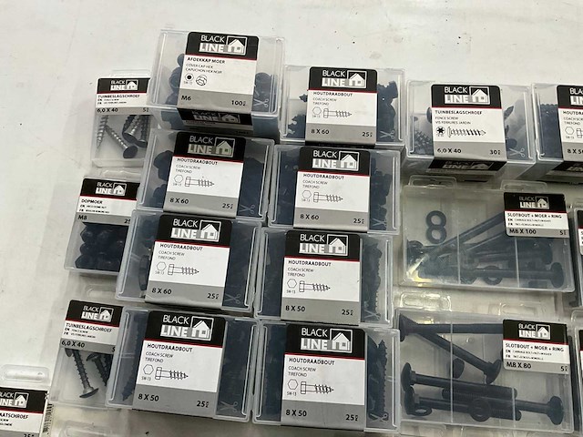 Black line mix kavel diverse bevestigingsmaterialen - afbeelding 2 van  9