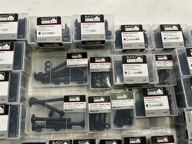 Black line mix kavel diverse bevestigingsmaterialen - afbeelding 3 van  9