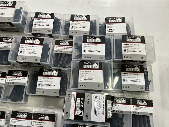 Black line mix kavel diverse bevestigingsmaterialen - afbeelding 4 van  9