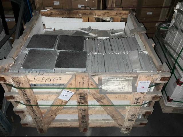 Black victoric natuursteen tuintegel (450x) - afbeelding 2 van  2