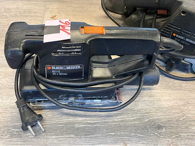 Black&decker vlakschuurmachines (2x) - afbeelding 2 van  3