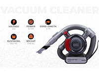 Black+decker zakloze dustbuster handstofzuiger met flexibele slang en 12v autoaansluiting - afbeelding 2 van  5