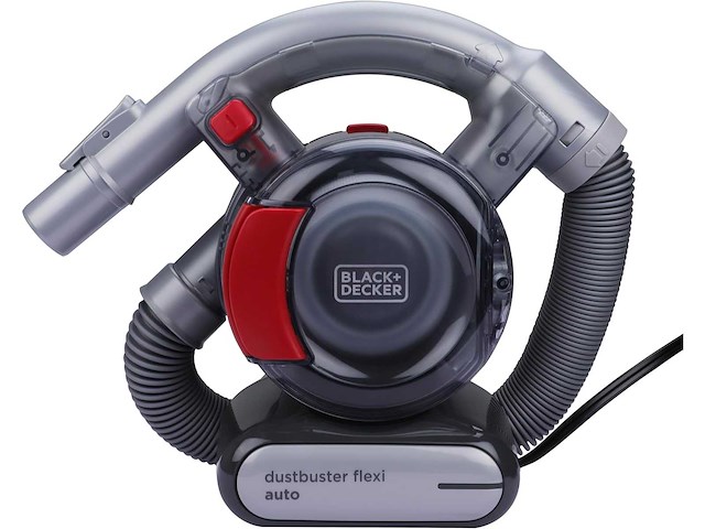 Black+decker zakloze dustbuster handstofzuiger met flexibele slang en 12v autoaansluiting - afbeelding 1 van  5