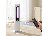Bladloze kolomventilator met led-afstandsbediening 3 snelheden 3 modi - afbeelding 3 van  5
