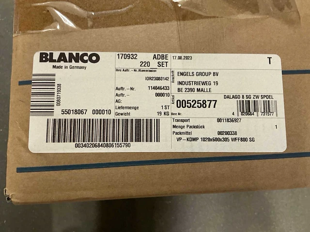 Blanco dalago 8 zwart auto 525877 spoelbak - afbeelding 3 van  3