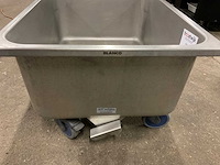 Blanco wasbakwagen verrijdbaar rvs - afbeelding 3 van  6