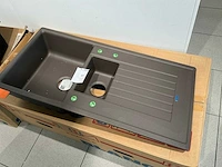 Blanco zia 6s silgranit dubbele spoelbak - afbeelding 2 van  6