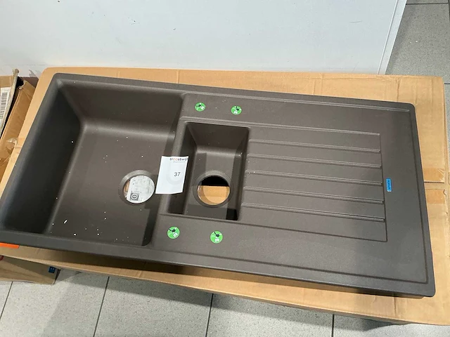 Blanco zia 6s silgranit dubbele spoelbak - afbeelding 1 van  6