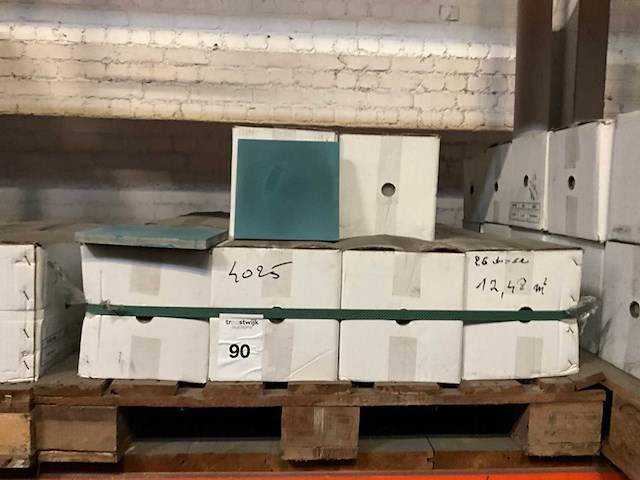 Blauw beton vloertegel - afbeelding 2 van  2